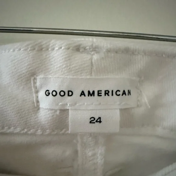 Good American Curve White Straight Jeans . Size 24 - Picture 5 of 12